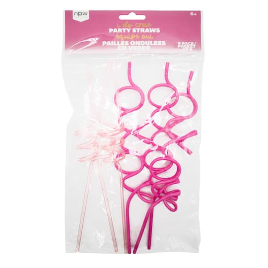 10" I Do Crew Party Straws
